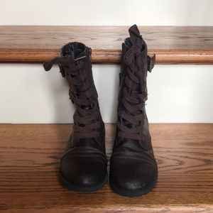 Girls Brown Boots Sz 6.5